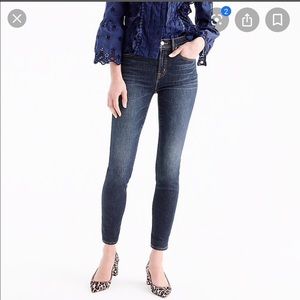 J Crew Toothpick Stretch Denim Blue Jeans Size 28
